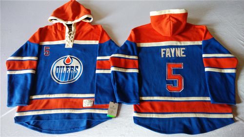 Oilers #5 Mark Fayne Light Blue Sawyer Hooded Sweatshirt Stitched NHL Jersey Oilers #5 Mark Fayne Light Blue Sawyer Hooded Sweatshirt Stitched NHL Jersey