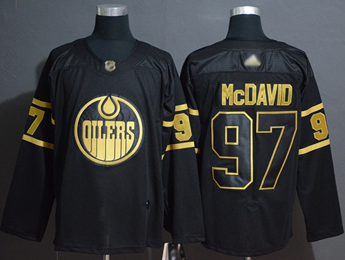 Adidas Oilers #97 Connor McDavid Black/Gold Authentic Stitched NHL Jersey Adidas Oilers #97 Connor McDavid Black/Gold Authentic Stitched NHL Jersey