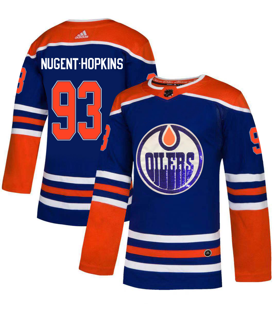 Adidas Oilers #93 Ryan Nugent-Hopkins Royal Blue Sequin Embroidery Fashion Stitched NHL Jersey Adidas Oilers #93 Ryan Nugent-Hopkins Royal Blue Sequin Embroidery Fashion Stitched NHL Jersey