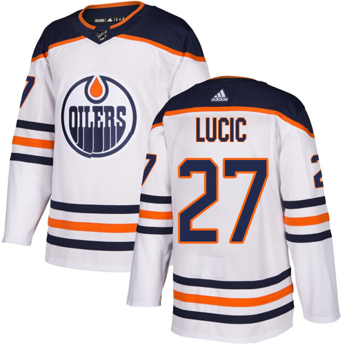 Adidas Oilers #27 Milan Lucic White Road Authentic Stitched NHL Jersey Adidas Oilers #27 Milan Lucic White Road Authentic Stitched NHL Jersey