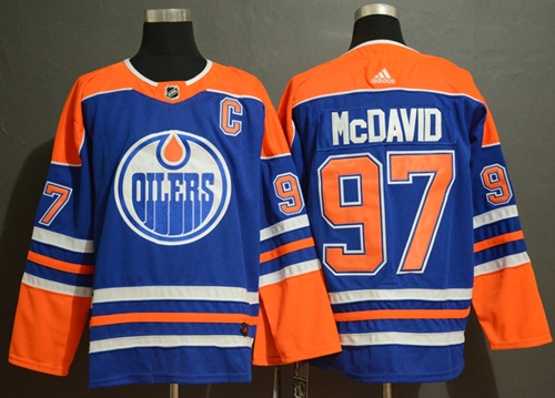 Adidas Oilers #97 Connor McDavid Royal Blue Alternate Authentic Stitched NHL Jersey Adidas Oilers #97 Connor McDavid Royal Blue Alternate Authentic Stitched NHL Jersey