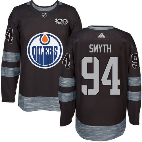 Adidas Oilers #94 Ryan Smyth Black 1917-2017 100th Anniversary Stitched NHL Jersey Adidas Oilers #94 Ryan Smyth Black 1917-2017 100th Anniversary Stitched NHL Jersey