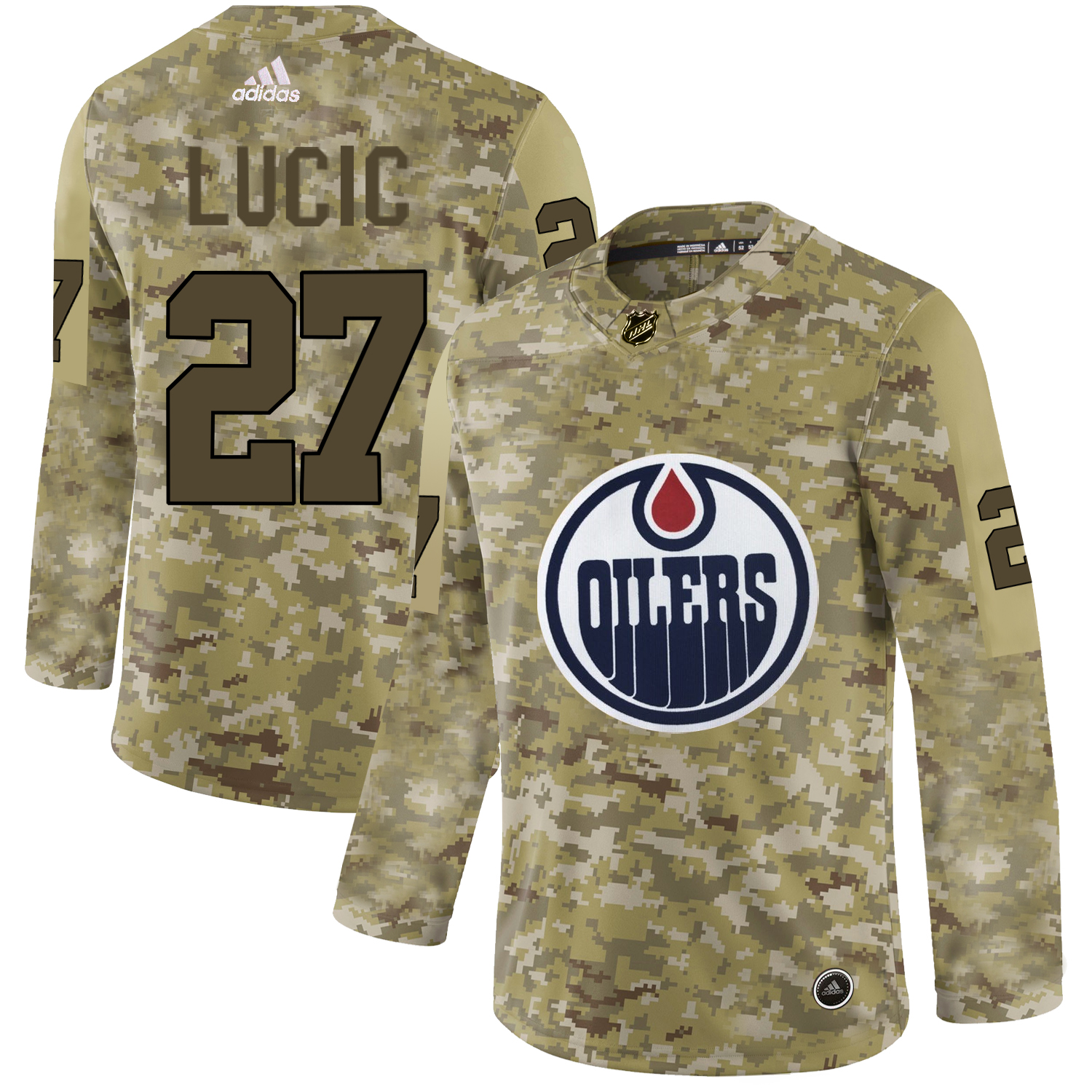 Adidas Oilers #27 Milan Lucic Camo Authentic Stitched NHL Jersey Adidas Oilers #27 Milan Lucic Camo Authentic Stitched NHL Jersey