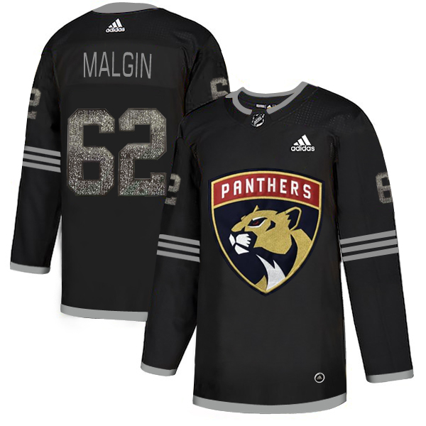 Adidas Panthers #62 Denis Malgin Black Authentic Classic Stitched NHL Jersey