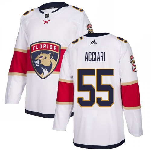Adidas Panthers #55 Noel Acciari White Road Authentic Stitched NHL Jersey
