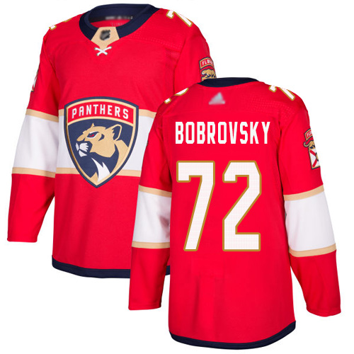 Adidas Panthers #72 Sergei Bobrovsky Red Home Authentic Stitched NHL Jersey