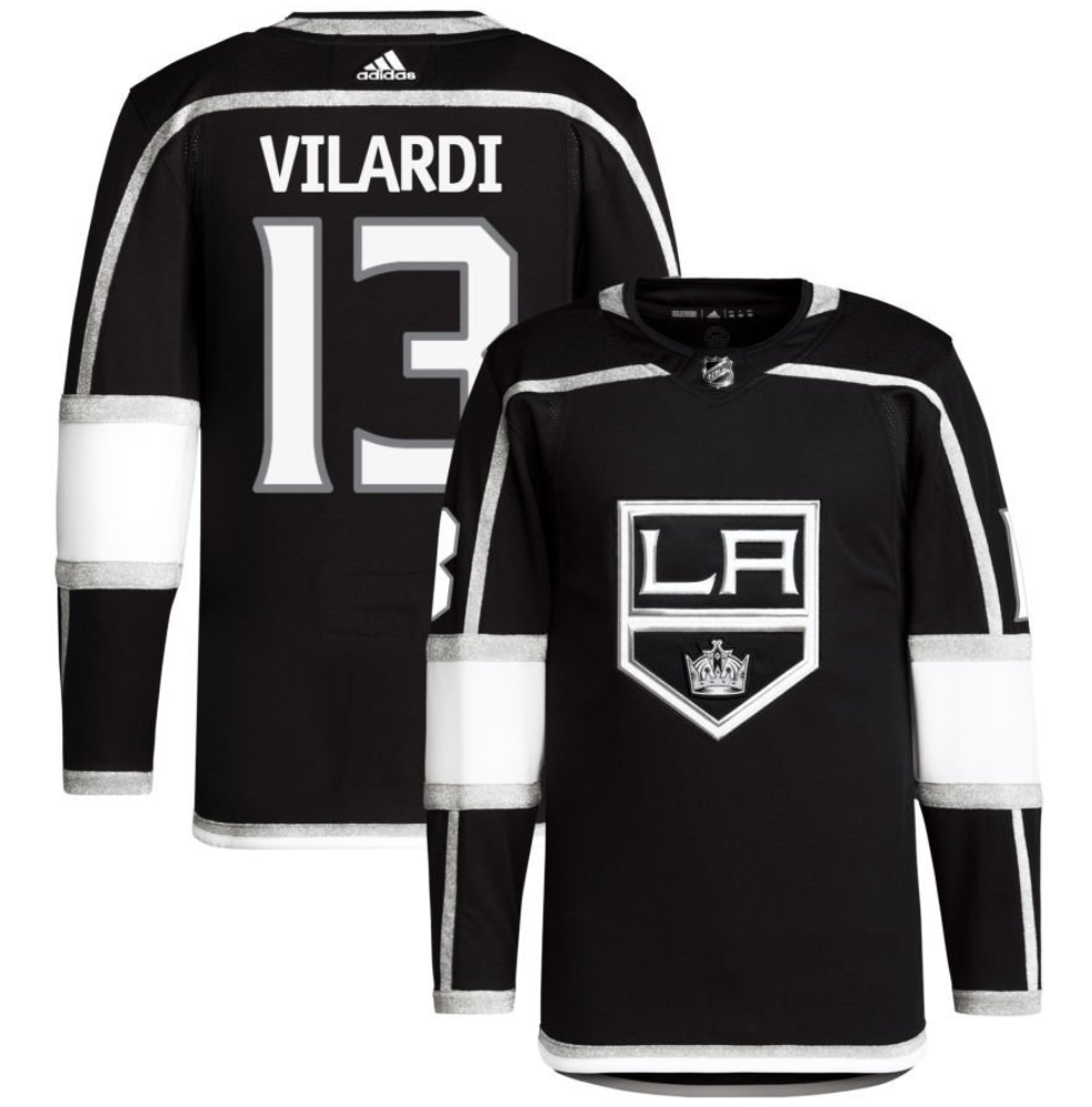 Men's Los Angeles Kings #13 Gabriel Vilardi Black Stitched Jersey Men's Los Angeles Kings #13 Gabriel Vilardi Black Stitched Jersey
