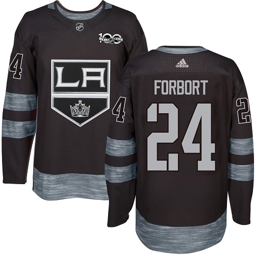 Adidas Kings #24 Derek Forbort Black 1917-2017 100th Anniversary Stitched NHL Jersey Adidas Kings #24 Derek Forbort Black 1917-2017 100th Anniversary Stitched NHL Jersey