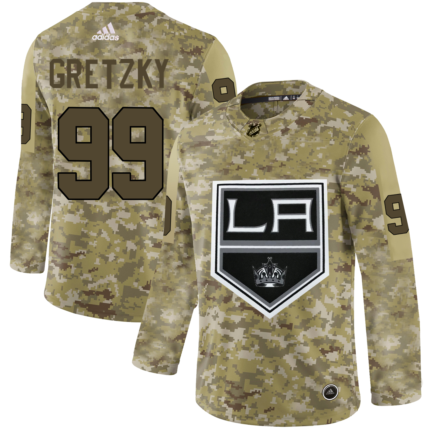 Adidas Kings #99 Wayne Gretzky Camo Authentic Stitched NHL Jersey Adidas Kings #99 Wayne Gretzky Camo Authentic Stitched NHL Jersey