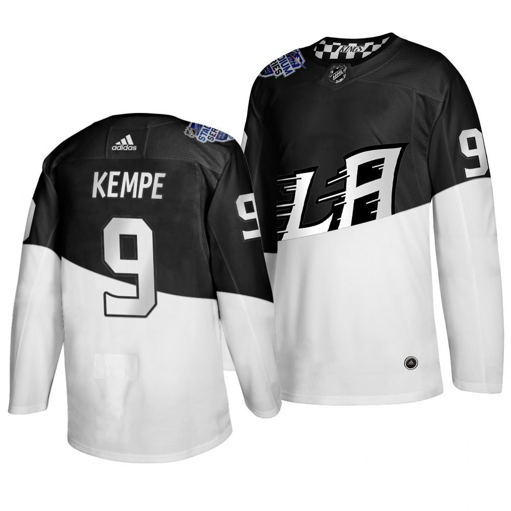 Adidas Los Angeles Kings #9 Adrian Kempe Men's 2020 Stadium Series White Black Stitched NHL Jersey