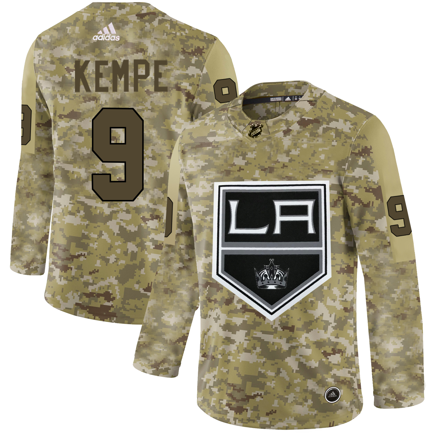 Adidas Kings #9 Adrian Kempe Camo Authentic Stitched NHL Jersey Adidas Kings #9 Adrian Kempe Camo Authentic Stitched NHL Jersey