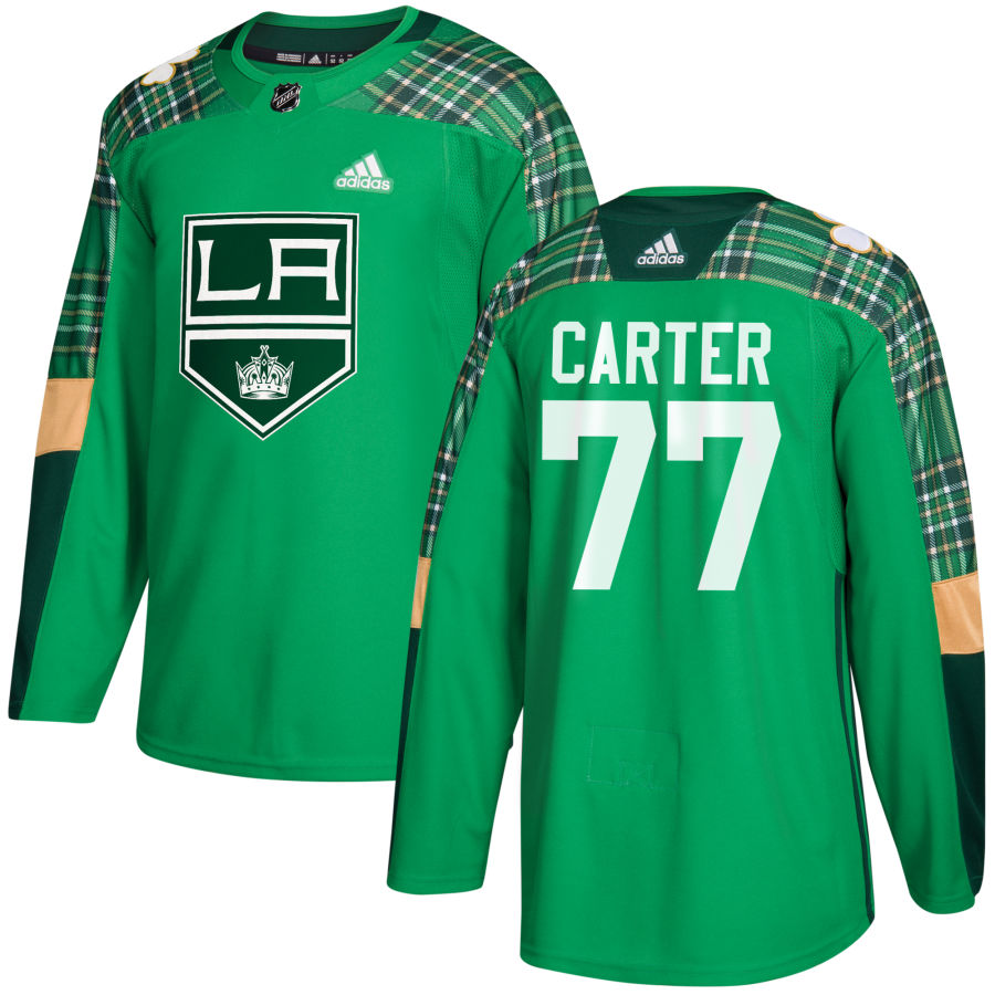 Adidas Kings #77 Jeff Carter adidas Green St. Patrick's Day Authentic Practice Stitched NHL Jersey Adidas Kings #77 Jeff Carter adidas Green St. Patrick's Day Authentic Practice Stitched NHL Jersey