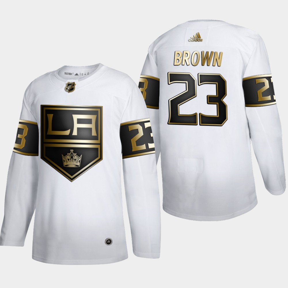 Los Angeles Kings #23 Dustin Brown Men's Adidas White Golden Edition Limited Stitched NHL Jersey Los Angeles Kings #23 Dustin Brown Men's Adidas White Golden Edition Limited Stitched NHL Jersey