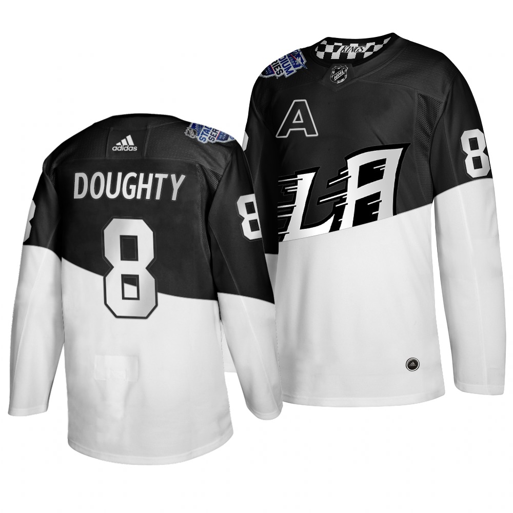 Adidas Los Angeles Kings #8 Drew Doughty Men's 2020 Stadium Series White Black Stitched NHL Jersey