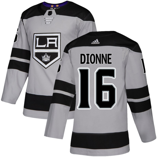 Adidas Kings #16 Marcel Dionne Gray Alternate Authentic Stitched NHL Jersey Adidas Kings #16 Marcel Dionne Gray Alternate Authentic Stitched NHL Jersey