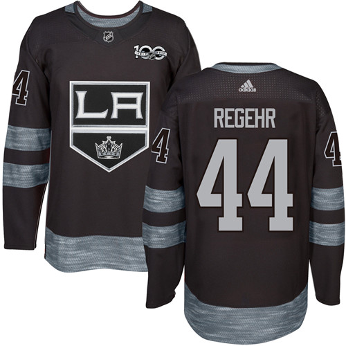 Adidas Kings #44 Robyn Regehr Black 1917-2017 100th Anniversary Stitched NHL Jersey Adidas Kings #44 Robyn Regehr Black 1917-2017 100th Anniversary Stitched NHL Jersey