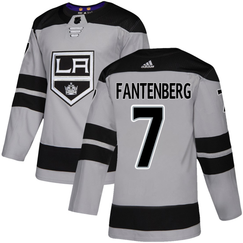Adidas Kings #7 Oscar Fantenberg Gray Alternate Authentic Stitched NHL Jersey Adidas Kings #7 Oscar Fantenberg Gray Alternate Authentic Stitched NHL Jersey
