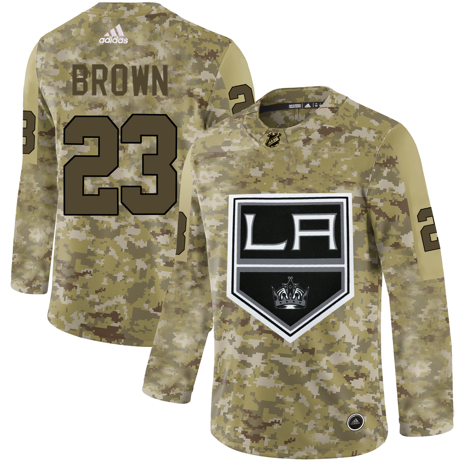 Adidas Kings #23 Dustin Brown Camo Authentic Stitched NHL Jersey Adidas Kings #23 Dustin Brown Camo Authentic Stitched NHL Jersey