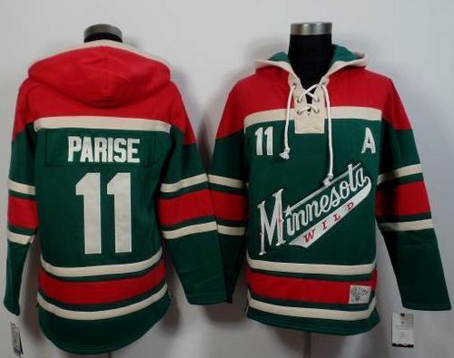 Wild #11 Zach Parise Green/Red Sawyer Hooded Sweatshirt Stitched NHL Jersey Wild #11 Zach Parise Green/Red Sawyer Hooded Sweatshirt Stitched NHL Jersey