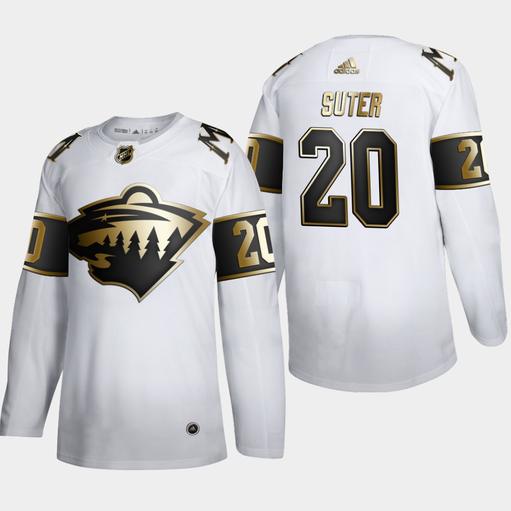Minnesota Wild #20 Ryan Suter Men's Adidas White Golden Edition Limited Stitched NHL Jersey Minnesota Wild #20 Ryan Suter Men's Adidas White Golden Edition Limited Stitched NHL Jersey