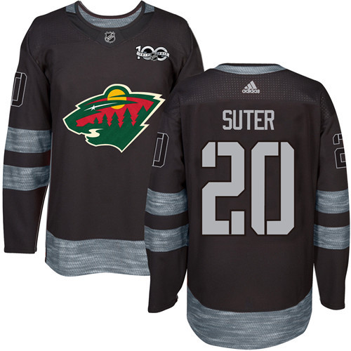 Adidas Wild #20 Ryan Suter Black 1917-2017 100th Anniversary Stitched NHL Jersey Adidas Wild #20 Ryan Suter Black 1917-2017 100th Anniversary Stitched NHL Jersey