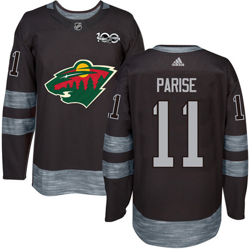 Adidas Wild #11 Zach Parise Black 1917-2017 100th Anniversary Stitched NHL Jersey Adidas Wild #11 Zach Parise Black 1917-2017 100th Anniversary Stitched NHL Jersey