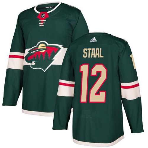 Adidas Wild #12 Eric Staal Green Home Authentic Stitched NHL Jersey Adidas Wild #12 Eric Staal Green Home Authentic Stitched NHL Jersey