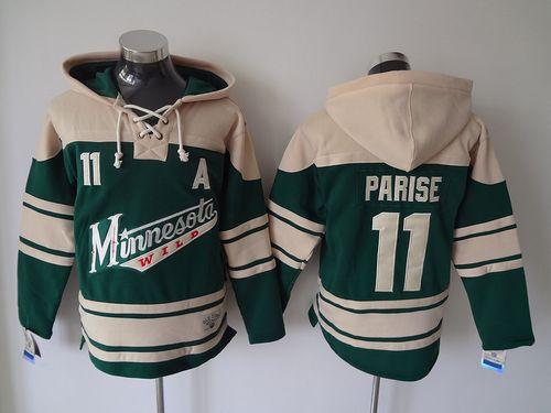 Wild #11 Zach Parise Green Sawyer Hooded Sweatshirt Stitched NHL Jersey Wild #11 Zach Parise Green Sawyer Hooded Sweatshirt Stitched NHL Jersey