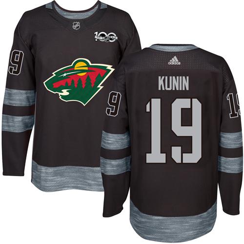 Adidas Wild #19 Luke Kunin Black 1917-2017 100th Anniversary Stitched NHL Jersey Adidas Wild #19 Luke Kunin Black 1917-2017 100th Anniversary Stitched NHL Jersey