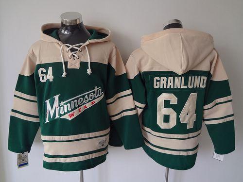 Wild #64 Mikael Granlund Green Sawyer Hooded Sweatshirt Stitched NHL Jersey Wild #64 Mikael Granlund Green Sawyer Hooded Sweatshirt Stitched NHL Jersey