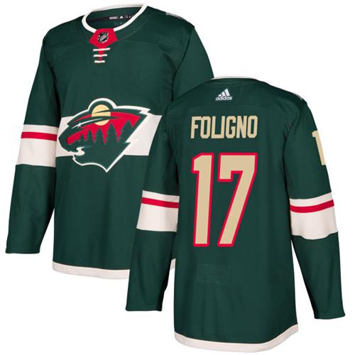 Adidas Wild #17 Marcus Foligno Green Home Authentic Stitched NHL Jersey Adidas Wild #17 Marcus Foligno Green Home Authentic Stitched NHL Jersey