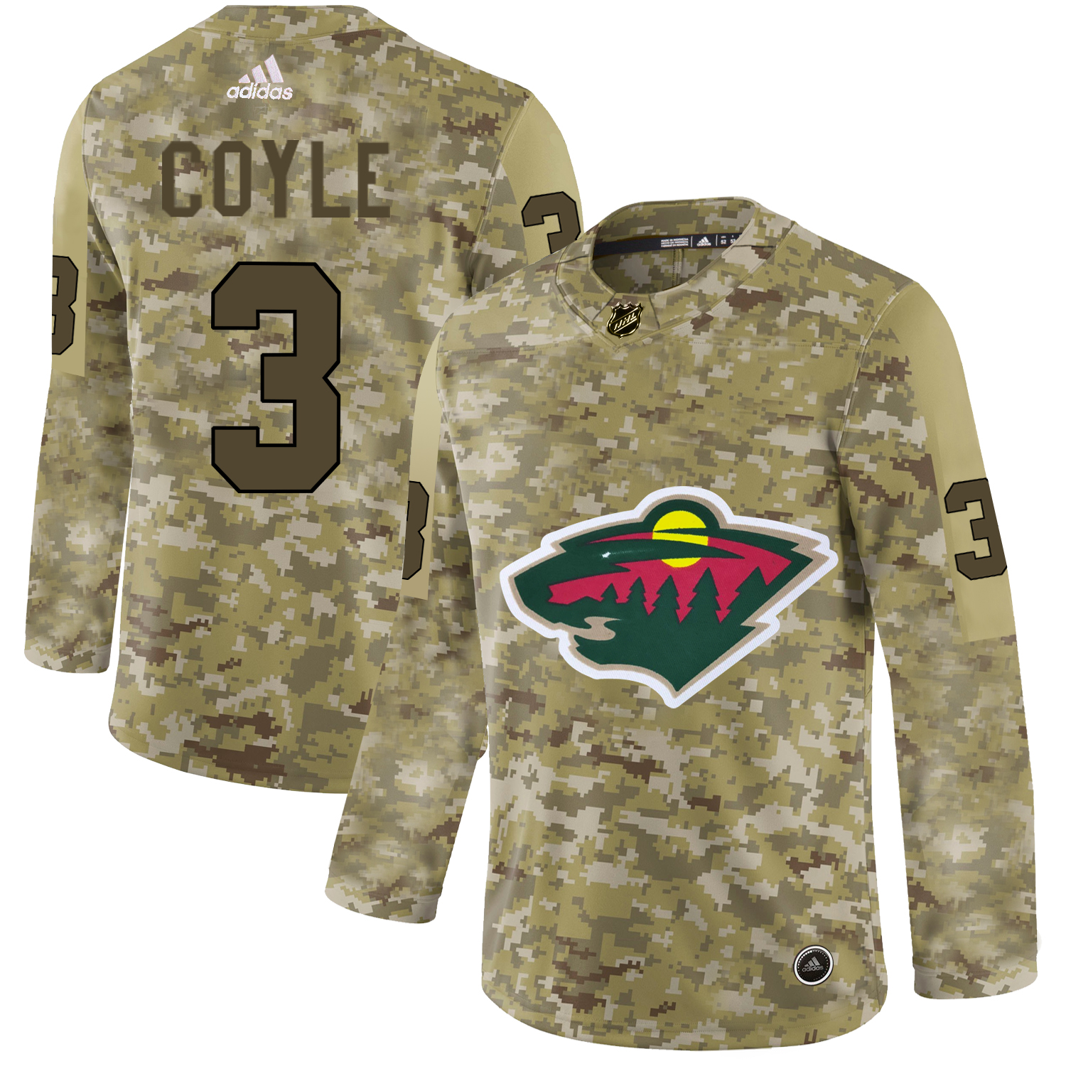 Adidas Wild #3 Charlie Coyle Camo Authentic Stitched NHL Jersey Adidas Wild #3 Charlie Coyle Camo Authentic Stitched NHL Jersey