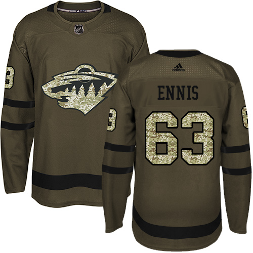 Adidas Wild #63 Tyler Ennis Green Salute to Service Stitched NHL Jersey Adidas Wild #63 Tyler Ennis Green Salute to Service Stitched NHL Jersey