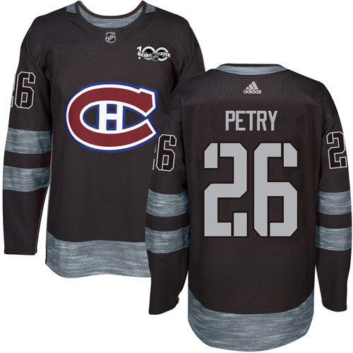 Adidas Canadiens #26 Jeff Petry Black 1917-2017 100th Anniversary Stitched NHL Jersey Adidas Canadiens #26 Jeff Petry Black 1917-2017 100th Anniversary Stitched NHL Jersey