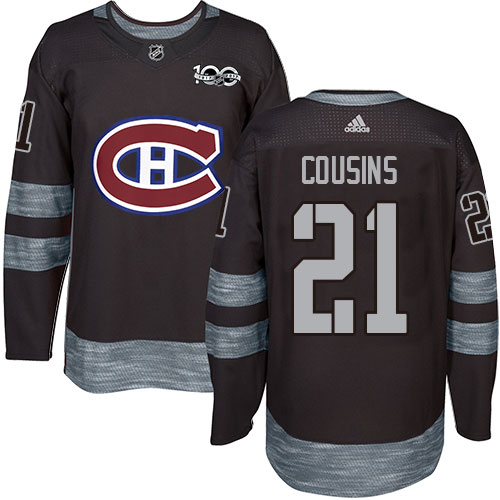 Adidas Canadiens #21 Nick Cousins Black 1917-2017 100th Anniversary Stitched NHL Jersey Adidas Canadiens #21 Nick Cousins Black 1917-2017 100th Anniversary Stitched NHL Jersey