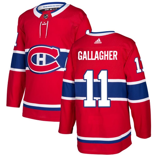 Adidas Canadiens #11 Brendan Gallagher Red Home Authentic Stitched NHL Jersey Adidas Canadiens #11 Brendan Gallagher Red Home Authentic Stitched NHL Jersey