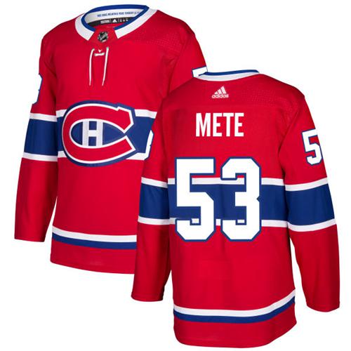 Adidas Canadiens #53 Victor Mete Red Home Authentic Stitched NHL Jersey Adidas Canadiens #53 Victor Mete Red Home Authentic Stitched NHL Jersey