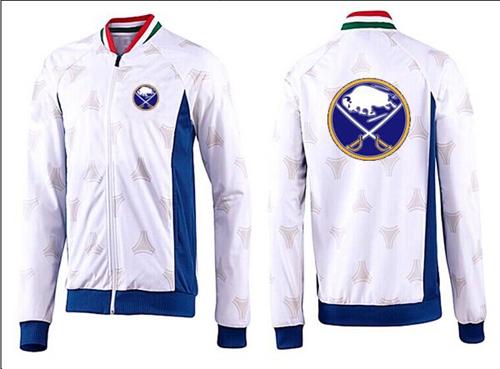 NHL Buffalo Sabres Zip Jackets White-2 NHL Buffalo Sabres Zip Jackets White-2