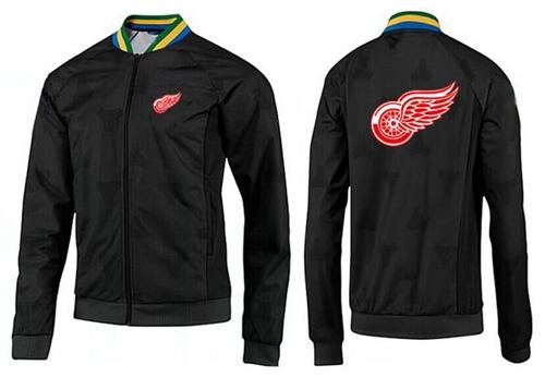 NHL Detroit Red Wings Zip Jackets Black-3 NHL Detroit Red Wings Zip Jackets Black-3