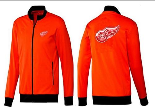 NHL Detroit Red Wings Zip Jackets Orange-1
