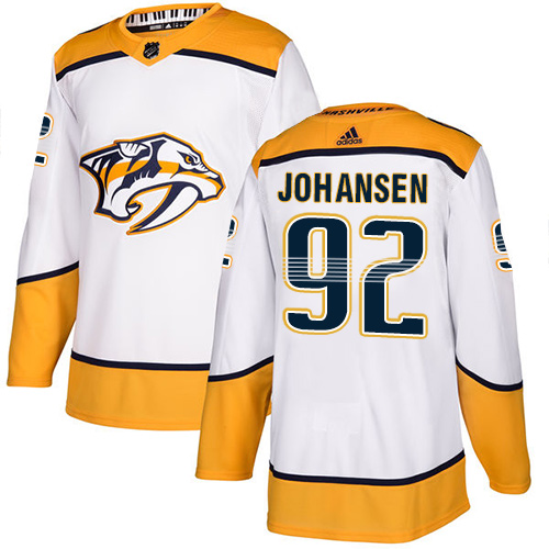 Adidas Predators #92 Ryan Johansen White Road Authentic Stitched NHL Jersey Adidas Predators #92 Ryan Johansen White Road Authentic Stitched NHL Jersey
