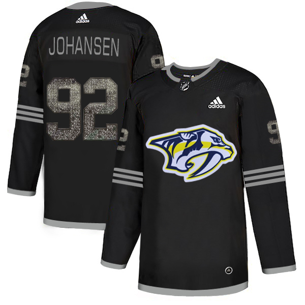 Adidas Predators #92 Ryan Johansen Black Authentic Classic Stitched NHL Jersey