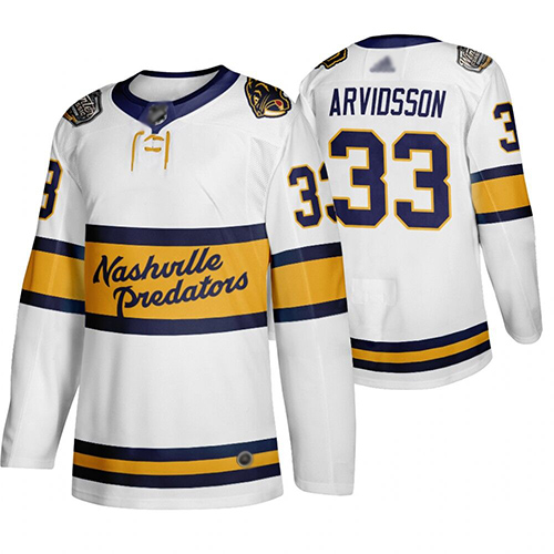 Adidas Predators #33 Viktor Arvidsson White Authentic 2020 Winter Classic Stitched NHL Jersey Adidas Predators #33 Viktor Arvidsson White Authentic 2020 Winter Classic Stitched NHL Jersey