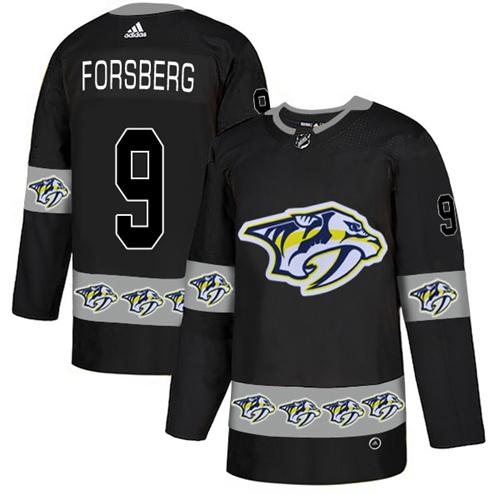 Adidas Predators #9 Filip Forsberg Black Authentic Team Logo Fashion Stitched NHL Jersey Adidas Predators #9 Filip Forsberg Black Authentic Team Logo Fashion Stitched NHL Jersey