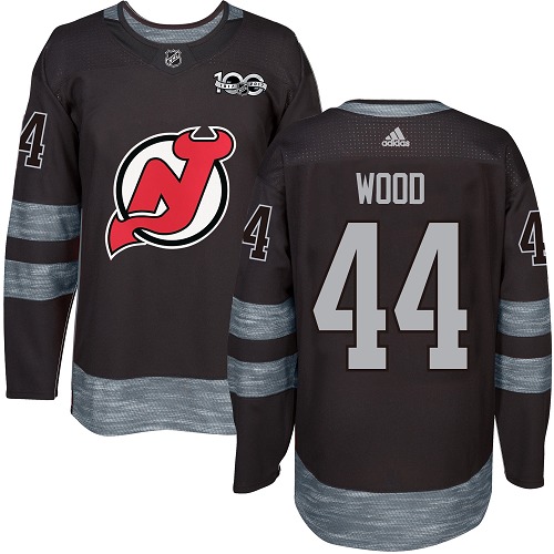 Adidas Devils #44 Miles Wood Black 1917-2017 100th Anniversary Stitched NHL Jersey Adidas Devils #44 Miles Wood Black 1917-2017 100th Anniversary Stitched NHL Jersey