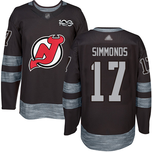 Adidas Devils #17 Wayne Simmonds Black 1917-2017 100th Anniversary Stitched NHL Jersey Adidas Devils #17 Wayne Simmonds Black 1917-2017 100th Anniversary Stitched NHL Jersey