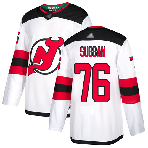 Adidas Devils #76 P.K. Subban White Road Authentic Stitched NHL Jersey Adidas Devils #76 P.K. Subban White Road Authentic Stitched NHL Jersey