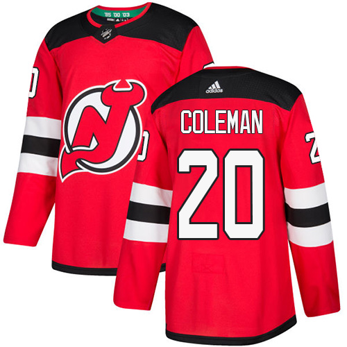 Adidas Devils #20 Blake Coleman Red Home Authentic Stitched NHL Jersey Adidas Devils #20 Blake Coleman Red Home Authentic Stitched NHL Jersey