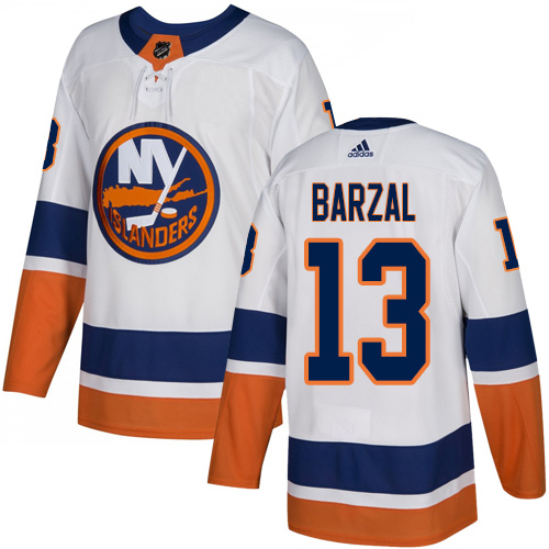 Adidas Islanders #13 Mathew Barzal White Road Authentic Stitched NHL Jersey Adidas Islanders #13 Mathew Barzal White Road Authentic Stitched NHL Jersey