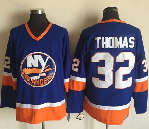 Islanders #32 Thomas Baby Blue CCM Throwback Stitched NHL Jersey Islanders #32 Thomas Baby Blue CCM Throwback Stitched NHL Jersey
